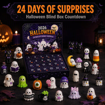 2026 Halloween Arrival Calendar 24 Ghostly Horror Style Countdown Blind Box Gift Set