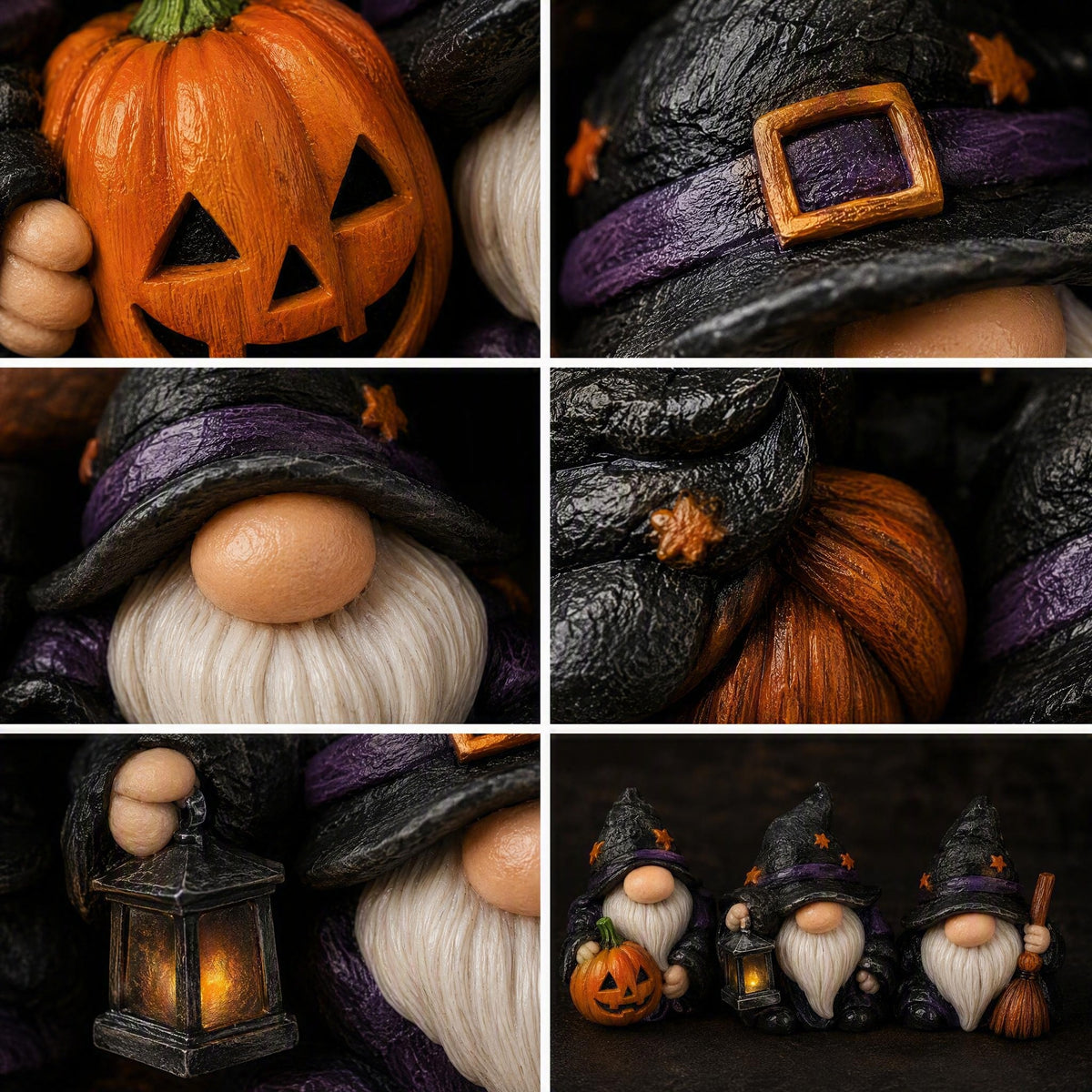 Halloween Ghost Dwarf Arrival Calendar 24 Different Faceless Ghost Dwarf Statues Halloween Day Blind Box Set