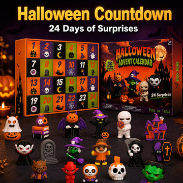 3D Printing 24 Day Halloween Arrival Calendar Mini Doll Pumpkin Ghost Blind Box Toy Blind Box Set