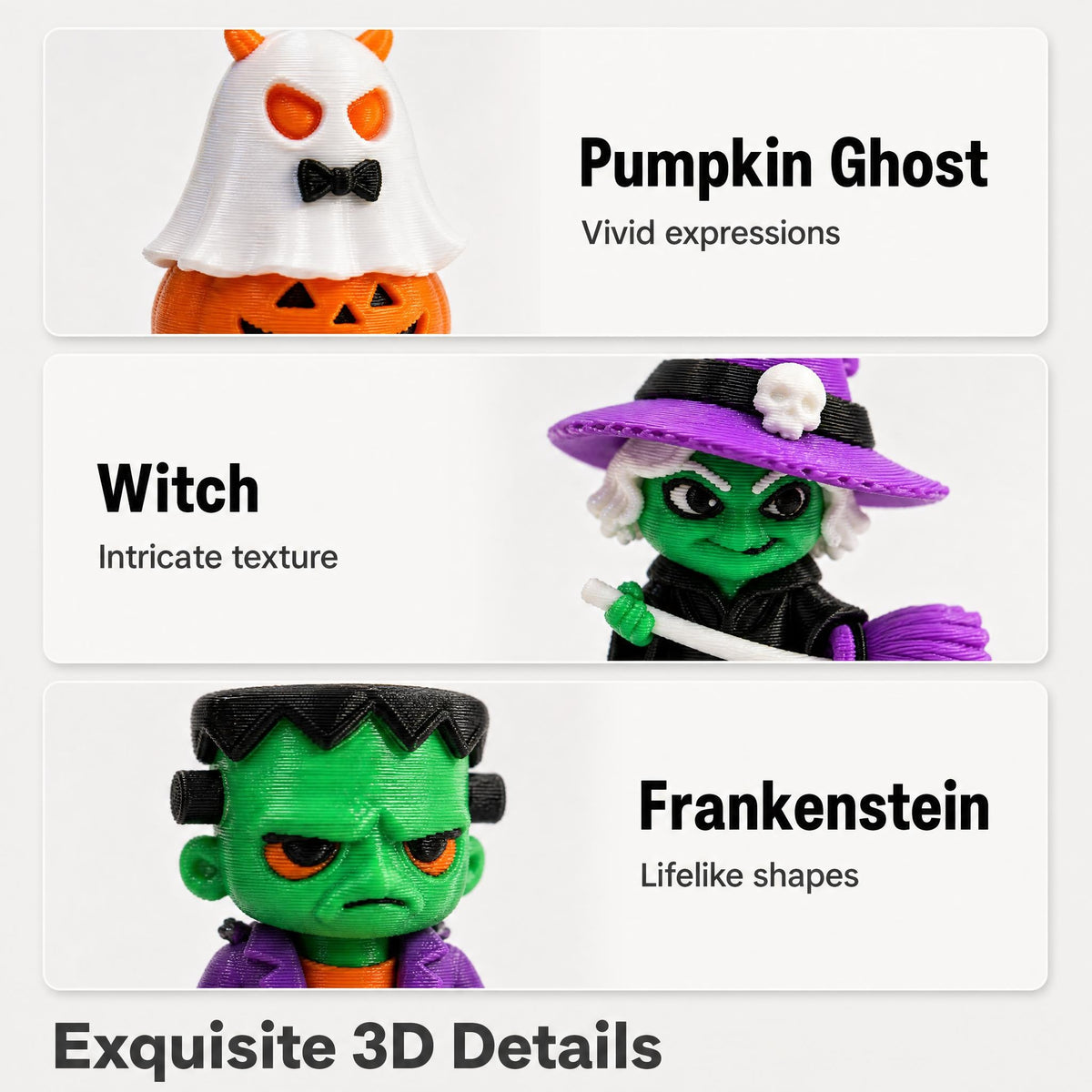 3D Printing 24 Day Halloween Arrival Calendar Mini Doll Pumpkin Ghost Blind Box Toy Blind Box Set