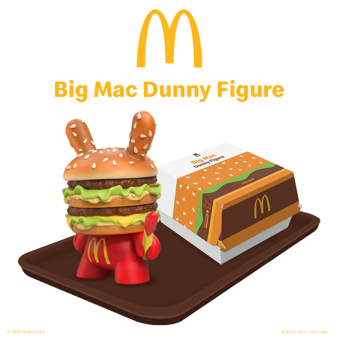 McDonald's Big Mac 8" Vinyl Dunny Art Figure (PRE-ORDER)
