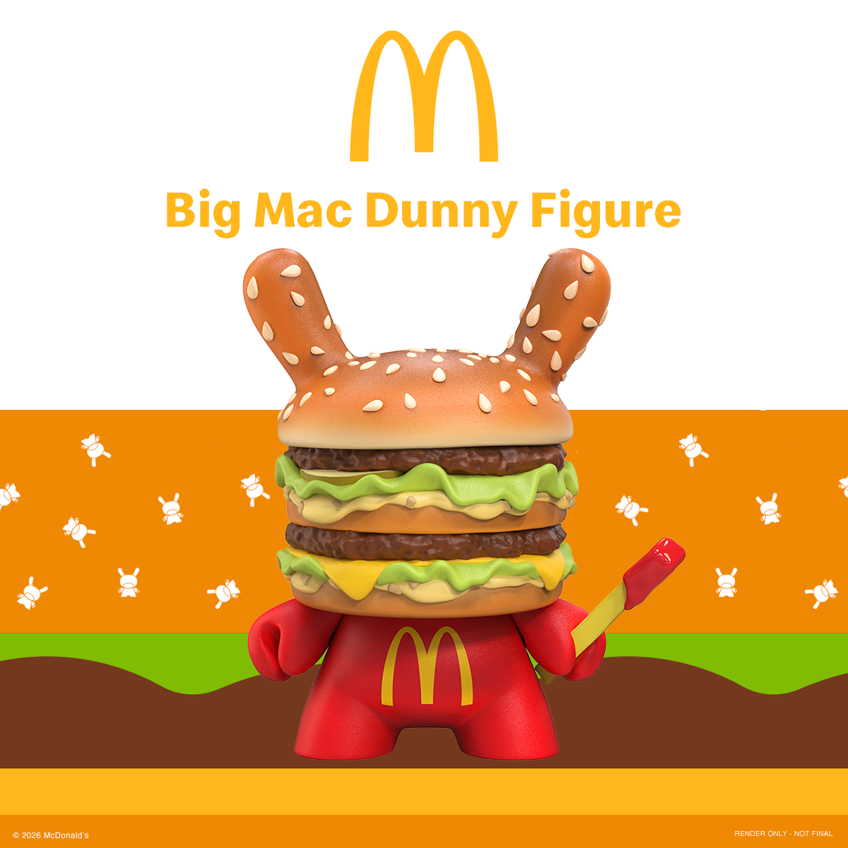 McDonald's Big Mac 8" Vinyl Dunny Art Figure (PRE-ORDER)