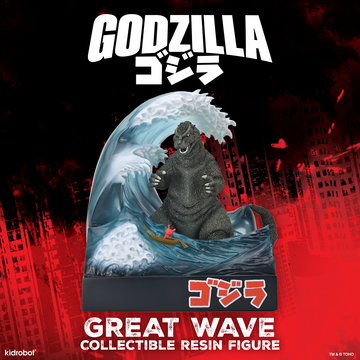 Great Wave Godzilla with Dunny 8" Resin Art Figure (Limited Edition) - NYCC Debut (PRE-ORDER)